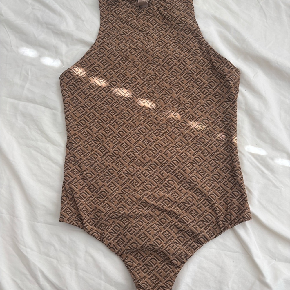 SKIMS x FENDI Tan Bodysuit